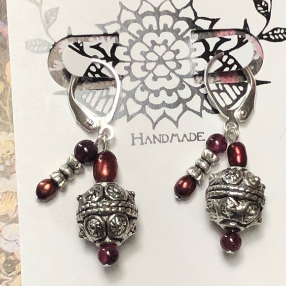 Power Packed Garnet Earrings - Picture 6 of 8